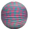 Bollampion Blauw Met Roze Bloemen 23cm