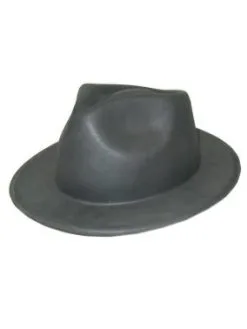 Al Capone Hoed Vinyl Zwart