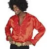 Disco Blouse Rood Met Roezels