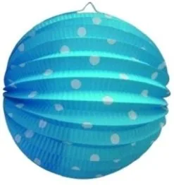 Bollampion Blauw Met Stippen 23cm