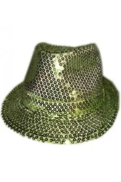 Tribly Hoed Lime Groen Paillet