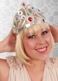 Prinsessen Kroon Zilver Verstelbaar