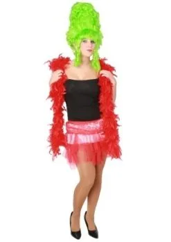 Tule Rokje Rood Fluor