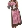 Dirndl Jurk Lang Roze