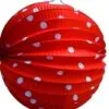Bollampion Rood Met Stippen 23cm