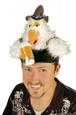 Funcap Kip Met Hoedje En Bierpul