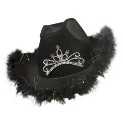 Toppers Hoed Cowboy Zwart