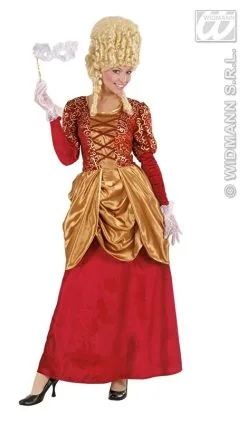 Historische Jurk Fluweel Rood