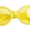 Gele Neonbril Met Glitter