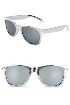 Moderne Partybril Zilver Spiegel