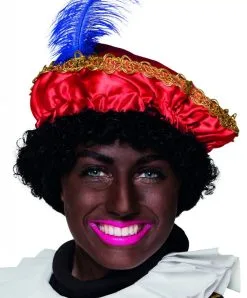 Baret Piet Satijn Rood