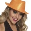 Hoed Sparkle Neon Oranje