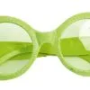 Groene Neon Bril Met Glitters
