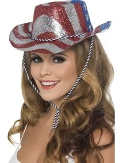 Glitter Cowboy Hoed Amerika