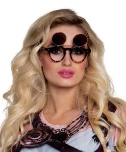 Steampunk Vintage Flip Over Bril