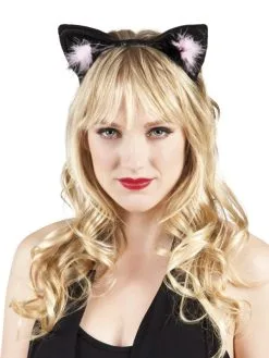 Kattenoren Tiara Lederlook