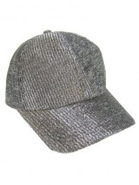 Baseballpet Glitter Zilver